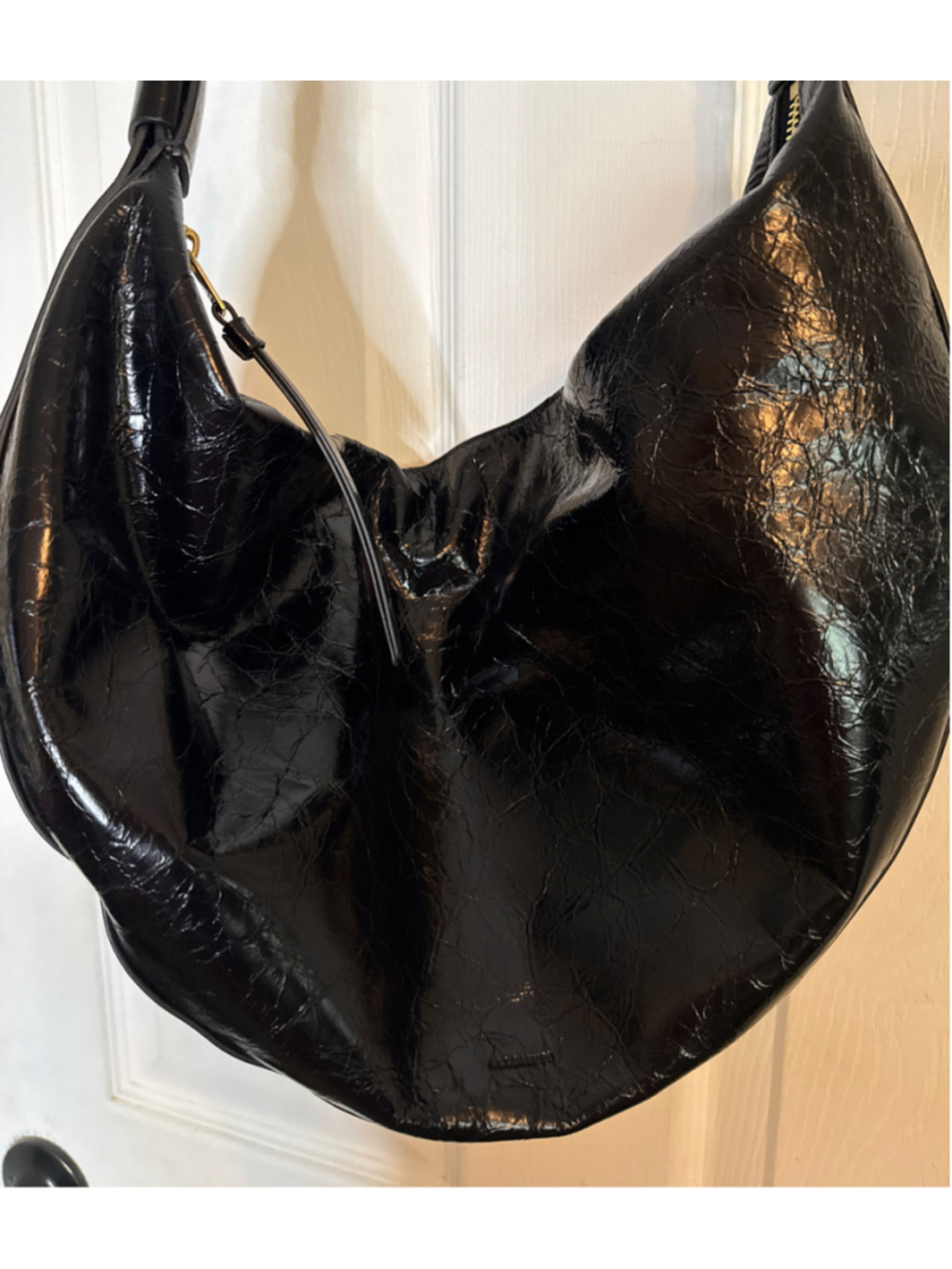 All Saints Black Leather Hobo Bag - Picture 4 of 7